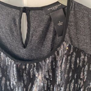 Ann Taylor S sequin beaded soft knit tank top